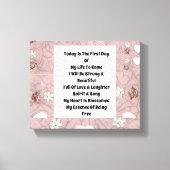 Heute ist leinwanddruck (Vorderseite)