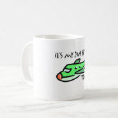 Heute ist mein 2. Geburtstag Kaffeetasse (Vorderseite Links)
