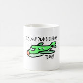 Heute ist mein 2. Geburtstag Kaffeetasse (Mittel)