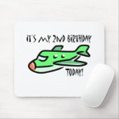 Heute ist mein 2. Geburtstag Mousepad (Mit Mouse)