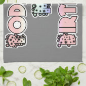 Heute ist mein Geburtstag Baby Pink Art Print Handtuch (Gefaltet)