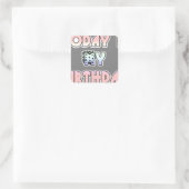 Heute ist mein Geburtstag Baby Pink Art Print Quadratischer Aufkleber (Tasche)