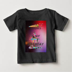 Heute ist mein Geburtstag Kunstposter Baby T-shirt