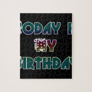 Heute ist mein Geburtstag Kunstprint Puzzle
