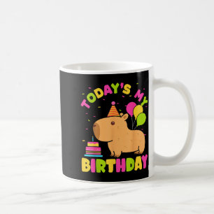 Heute ist mein Geburtstag Mädchen Capybara Liebhab Kaffeetasse