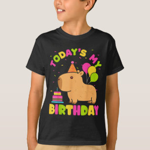 Heute ist mein Geburtstag Mädchen Capybara Liebhab T-Shirt