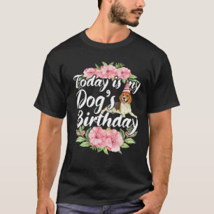 Heute ist mein Hund Geburtstagsfeuer T-Shirt