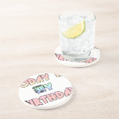 Heute ist meine Geburtstagskunst Print Getränkeuntersetzer (Seite)