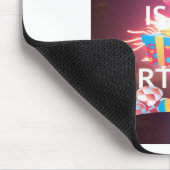 Heute ist meine Geburtstagskunst Print Mousepad (Ecke)