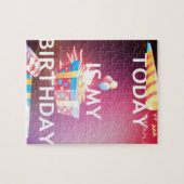 Heute ist meine Geburtstagskunst Print Puzzle (Horizontal)