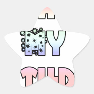 Heute ist meine Geburtstagskunst Print Stern-Aufkleber