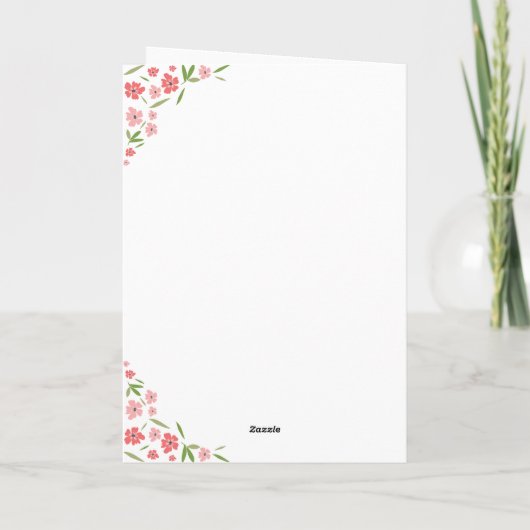 Heute ist Muttertagskarte Karte (Rückseite)