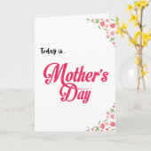 Heute ist Muttertagskarte Karte (Gelbe Blume)