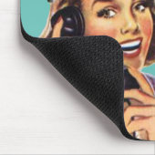 Heute ist nicht dein Tag Vintager Anruf Mousepad (Ecke)