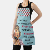 Heute ist nicht dein Tag Vintager Anruf Schürze (InSitu)