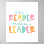 Heute ist Reader Tomorrow eine Leader Typografie Poster (Vorne)