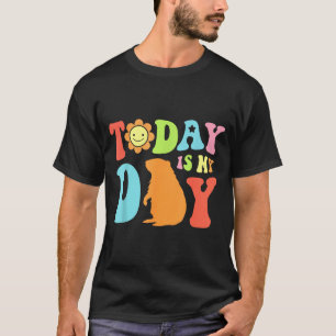Heute ist Tag des Murmeltieres Lustige Frauen Retr T-Shirt