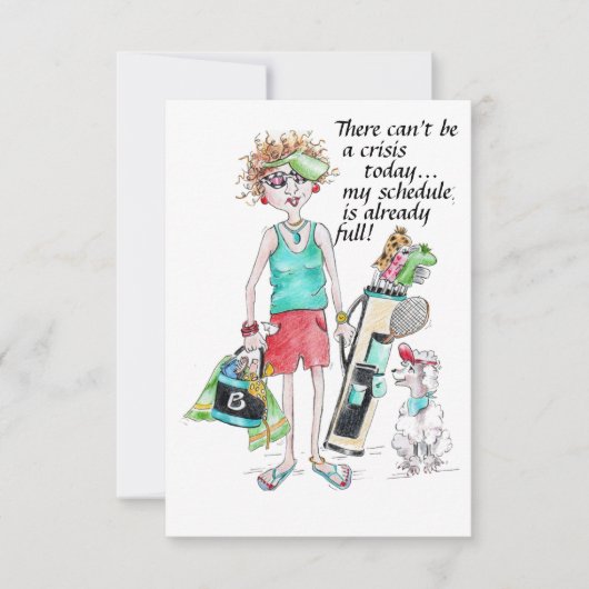 Heute kann es keine Krise geben...Mein Zeitplan is (Vorderseite)