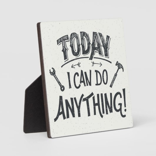 Heute kann ich alles tun fotoplatte (Vorderseite)