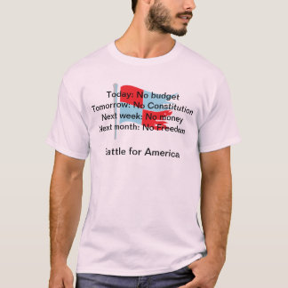 Heute: Kein Budget morgen: Keine Konstitution… T-Shirt