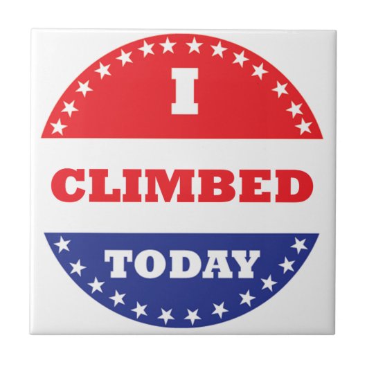 Heute kletterte ich fliese (Vorderseite)