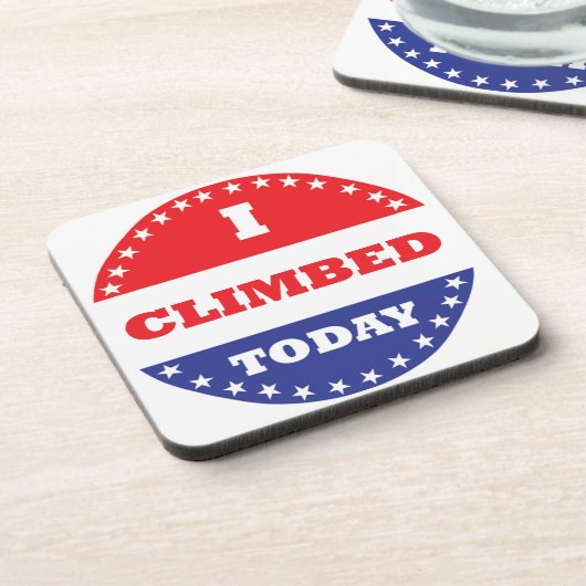 Heute kletterte ich getränkeuntersetzer (Linke Seite)