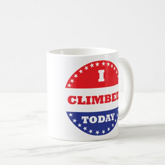 Heute kletterte ich kaffeetasse (VorderseiteRechts)