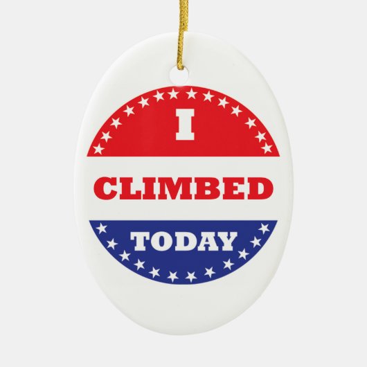 Heute kletterte ich keramik ornament (Vorne)