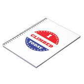 Heute kletterte ich notizblock (Linke Seite)