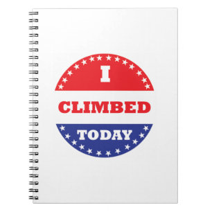Heute kletterte ich notizblock