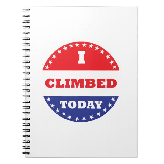 Heute kletterte ich notizblock (Vorderseite)