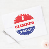 Heute kletterte ich runder aufkleber (Umschlag)