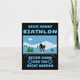 Heute kommt Biathlon Winter Sports Ski Biathlete S Karte