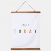 Heute lächeln.Holztäfelte Wandteppiche (Vorderseite)