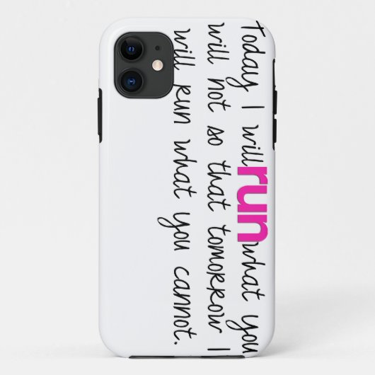 Heute lasse ich iPhone Fall laufen Case-Mate iPhone Hülle (Rückseite)