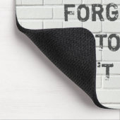 Heute leben, motivierend Zitat Mousepad (Ecke)