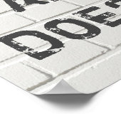 Heute leben, motivierend Zitat Poster (Ecke)