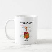 Heute leben nimmt Lose Eingeweide Kaffeetasse (Links)