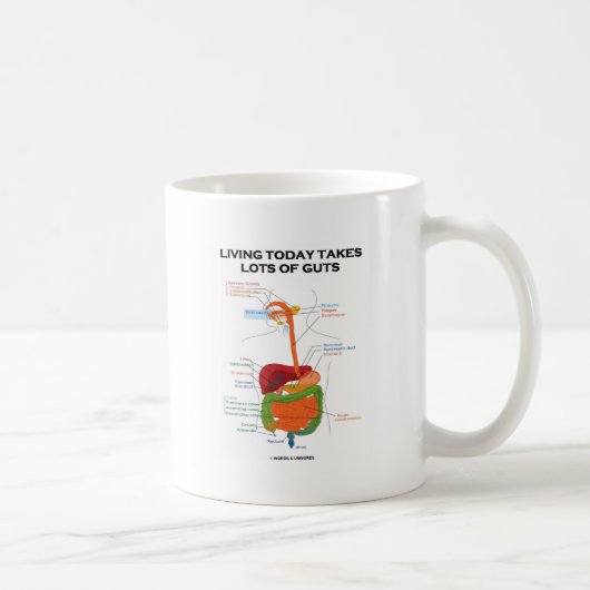 Heute leben nimmt Lose Eingeweide Kaffeetasse (Rechts)