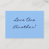 Heute! Liebe! Blaue Hydrangea-Blumen Visitenkarte (Rückseite)