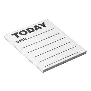 HEUTE Liste Großdruck fettdruck Linien für Sehbehi Notizblock