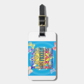 Heute Live, Liebe, Lachen… Gepäckanhänger (Vorderseite vertikal)