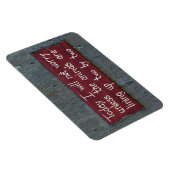 "Heute mache ich mir keine Sorgen" Unterschrift Magnet (Rechte Seite)