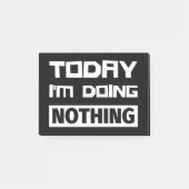 Heute mache ich nichts post-it klebezettel (Vorderseite)