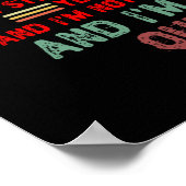 Heute mache ich nichts poster (Ecke)