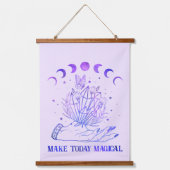 Heute magisch feierlich machen wandteppich mit holzrahmen (Vorderseite)