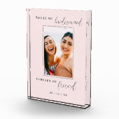 Heute meine Bridesmaid für immer mein Freund blush Fotoblock (Rechts)