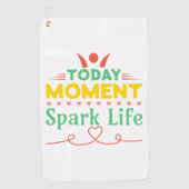 Heute Moment, Leben retten Golfhandtuch (Vorderseite)