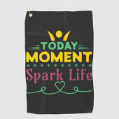 Heute Moment, Leben retten Golfhandtuch (Vorderseite)