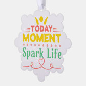 Heute Moment, Leben retten Ornament Karte (Linke Ecke)